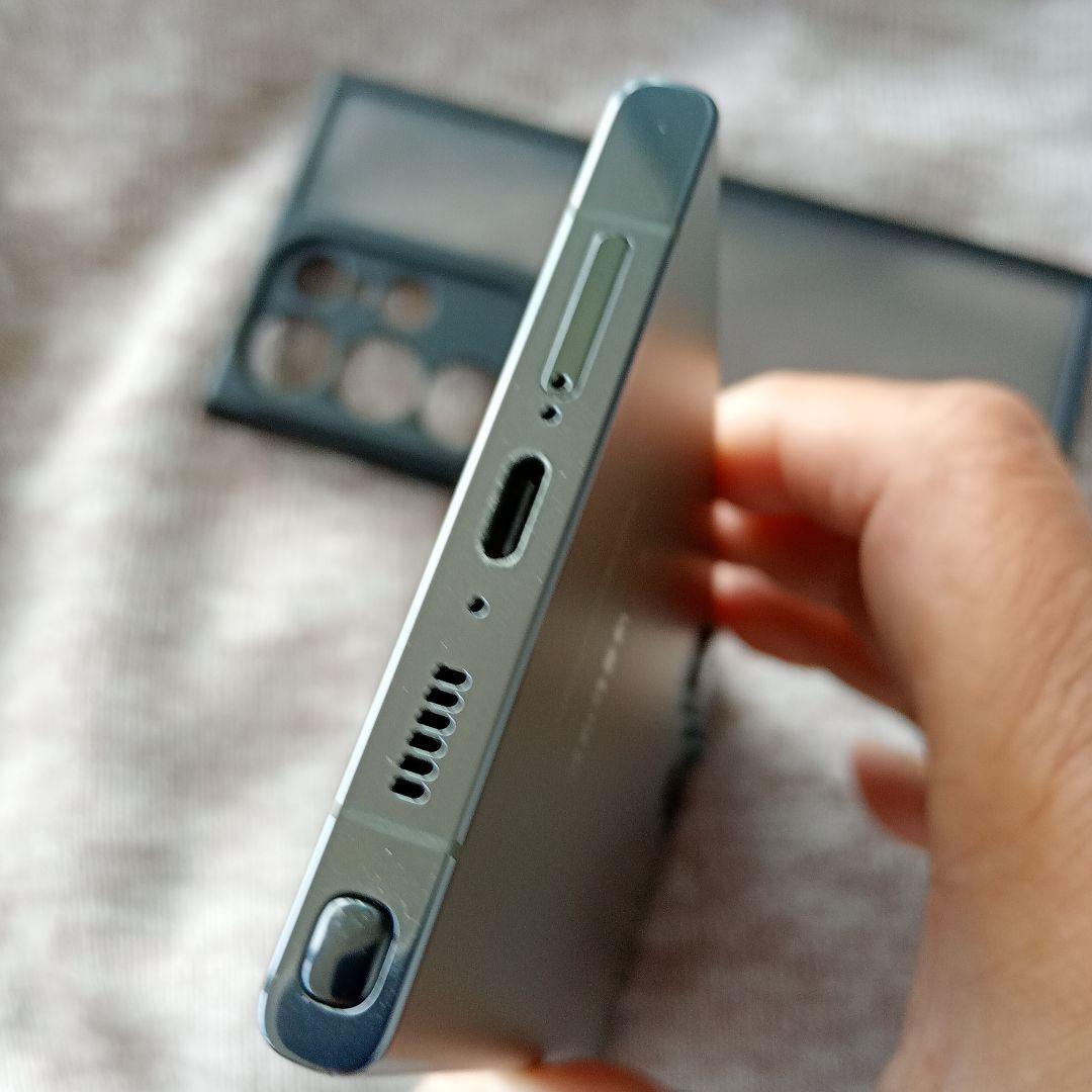 【良品】Samsung Galaxy S23 Ultra グリーン ケース付き