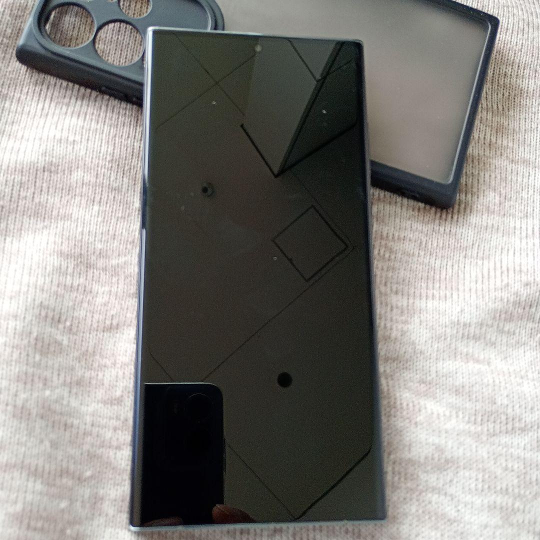 【良品】Samsung Galaxy S23 Ultra グリーン ケース付き