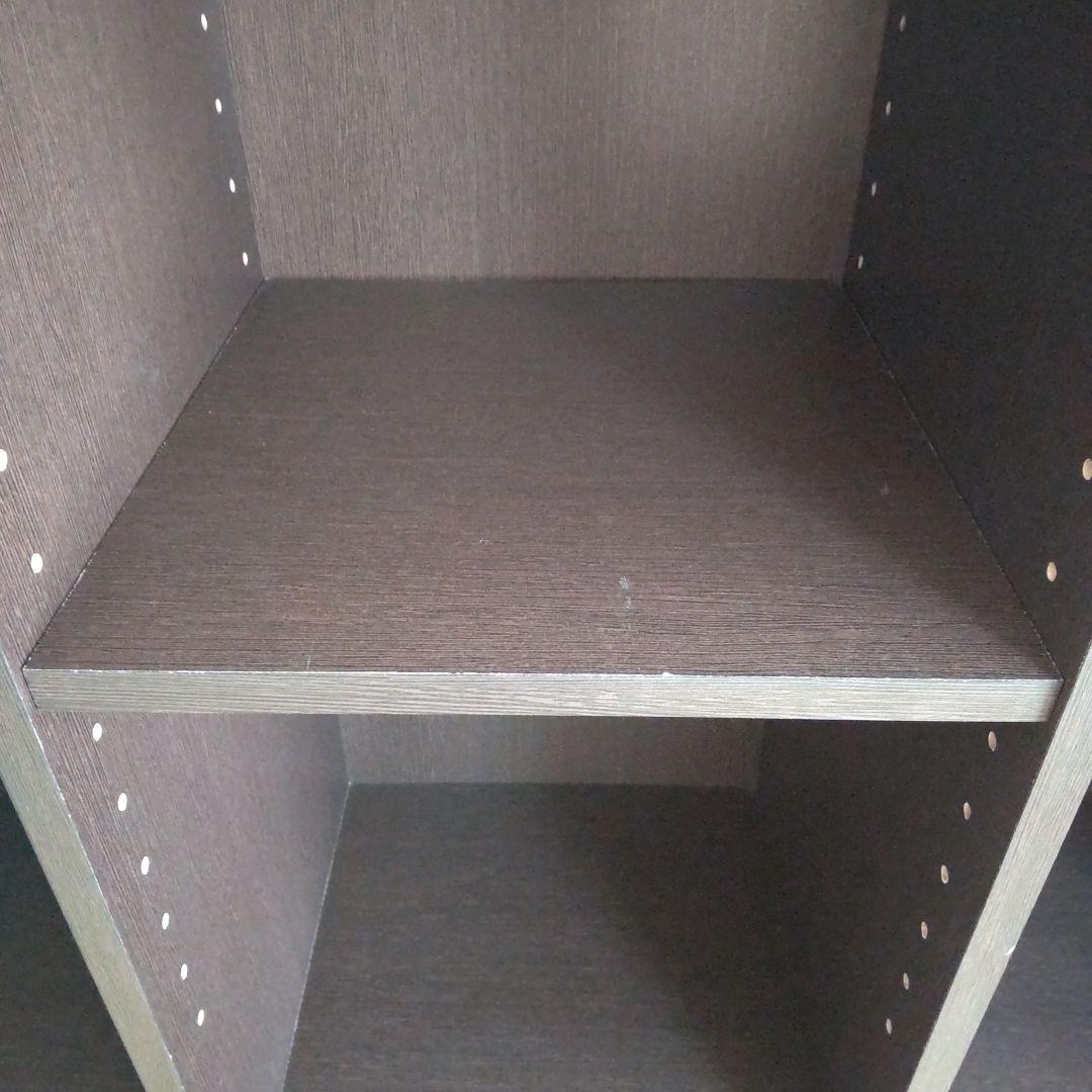 ニトリ 本棚 ダークブラウン 完成品 移動棚あり 高さ180cm