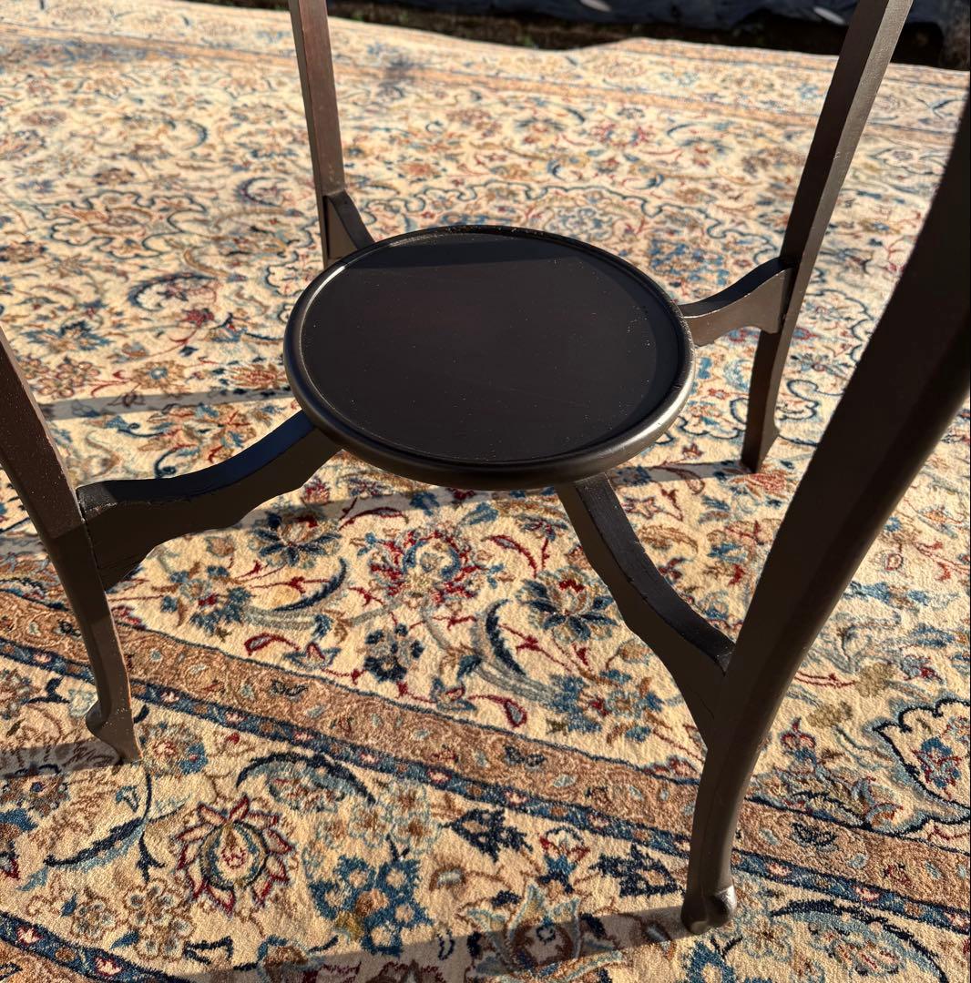 英国アンティーク ラウンドサイドテーブル 花台