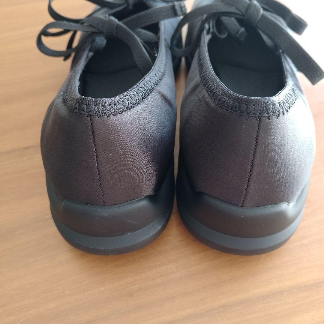 LETALON ブラック フラットシューズ スニーカーパンプス