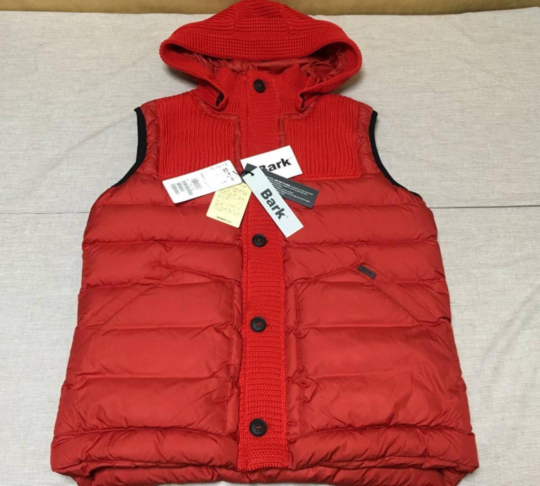 定価￥97,900/BARK(バーク)フード付きダウンベスト★イタリア製