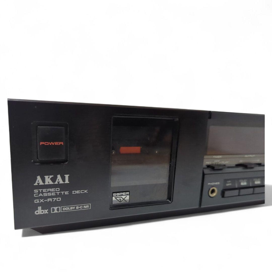 【動作品】 AKAI 赤井電機 クイックリバーズカセットデッキ GX-R70