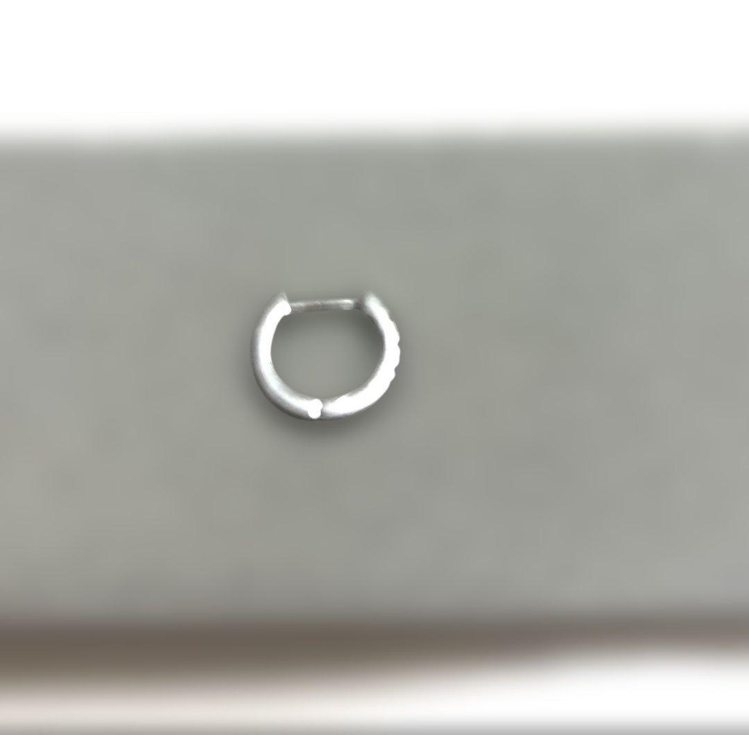 ジュエリーツツミｐｔ900ダイヤモンドフープピアス/片耳