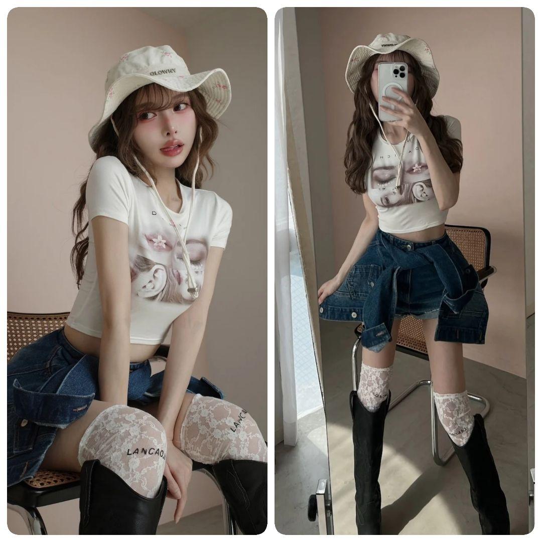 Darich ダーリッチ ドッキングデザインデニムショートパンツ Mサイズ 青