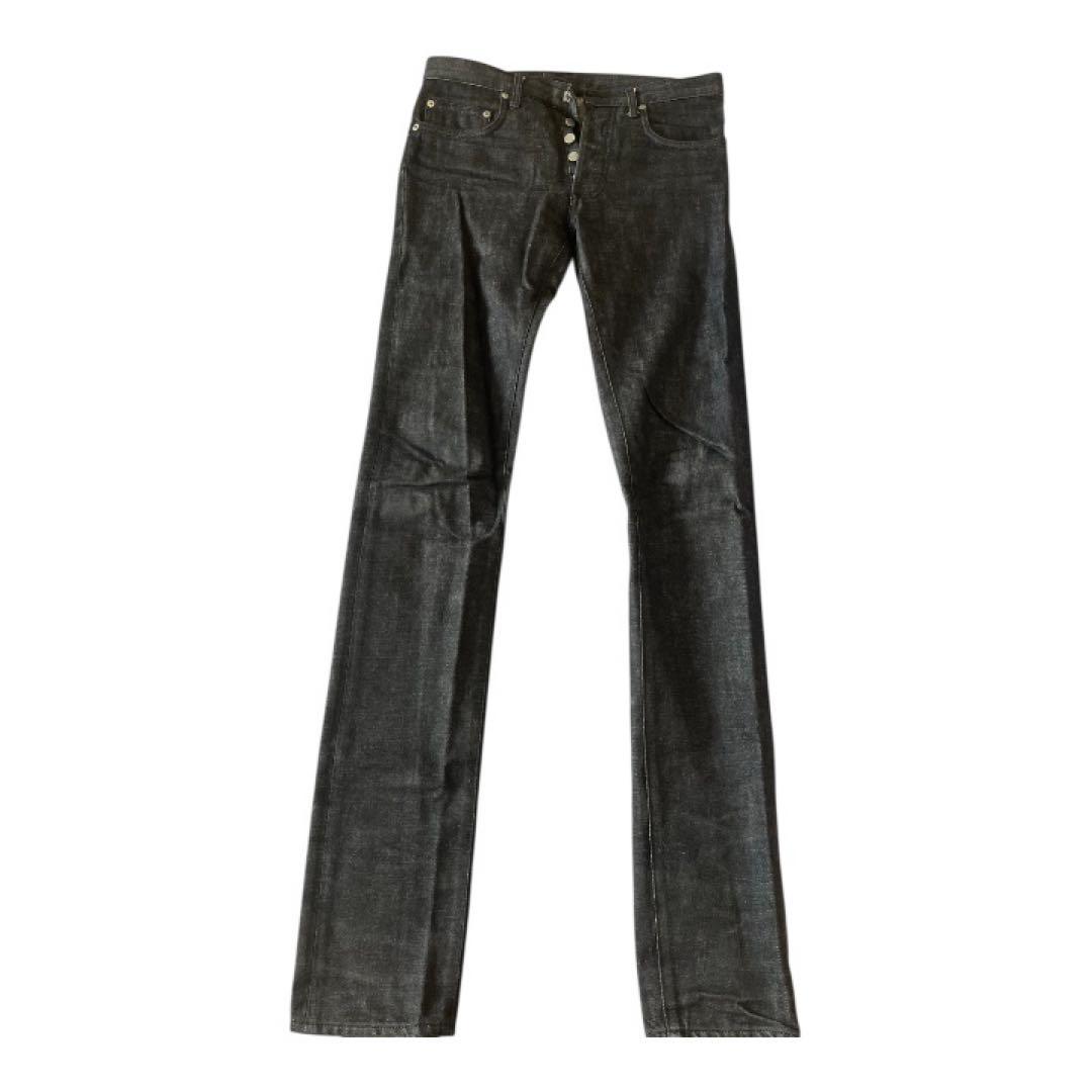 Dior hommeノンウォッシュブラック スキニーデニム　28インチ