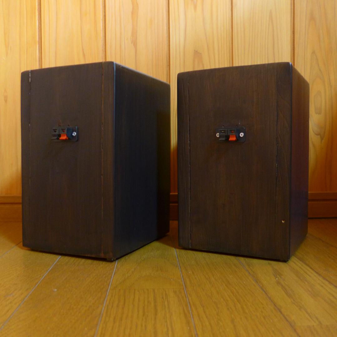 自作　ミニバックロードホーンスピーカー　BTアンプ付き