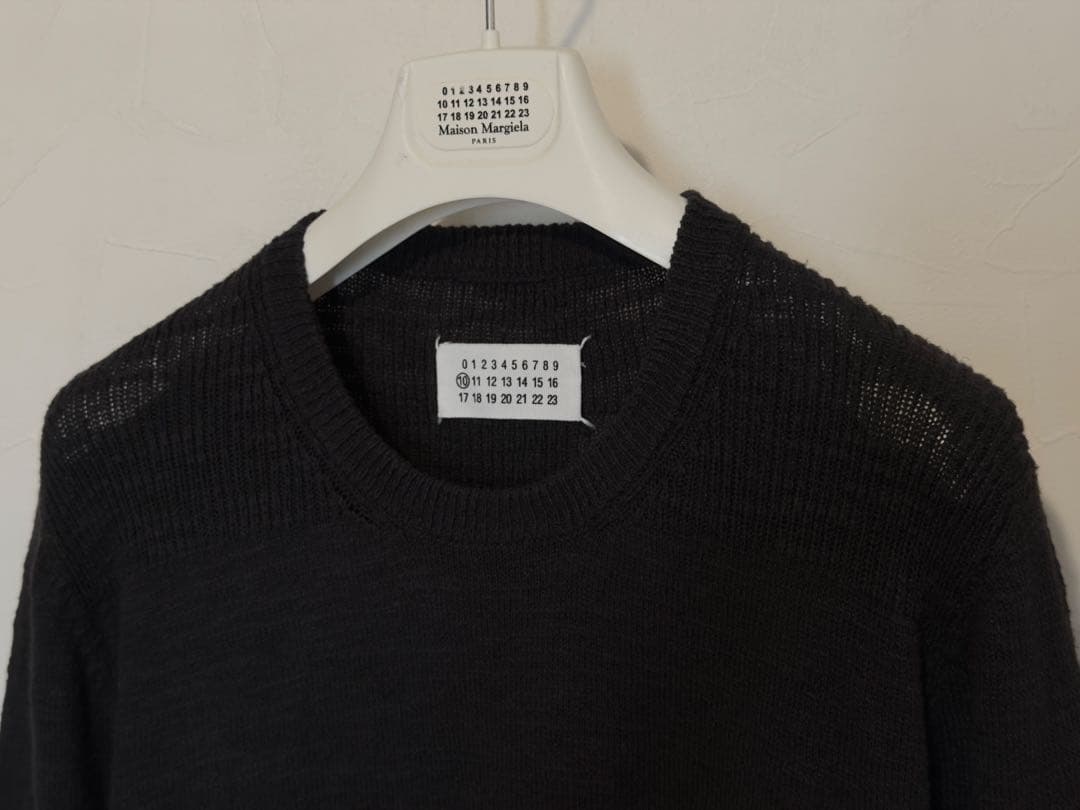 メゾンマルジェラ コットンリネンセーター Lサイズ