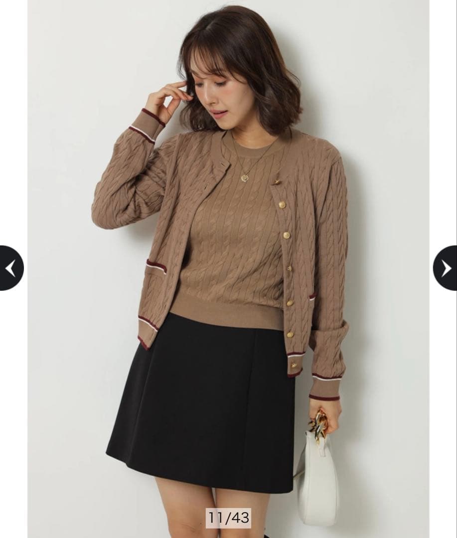 新品Apuweiser-riche バックジップフォルムミニスカート　裏地付き