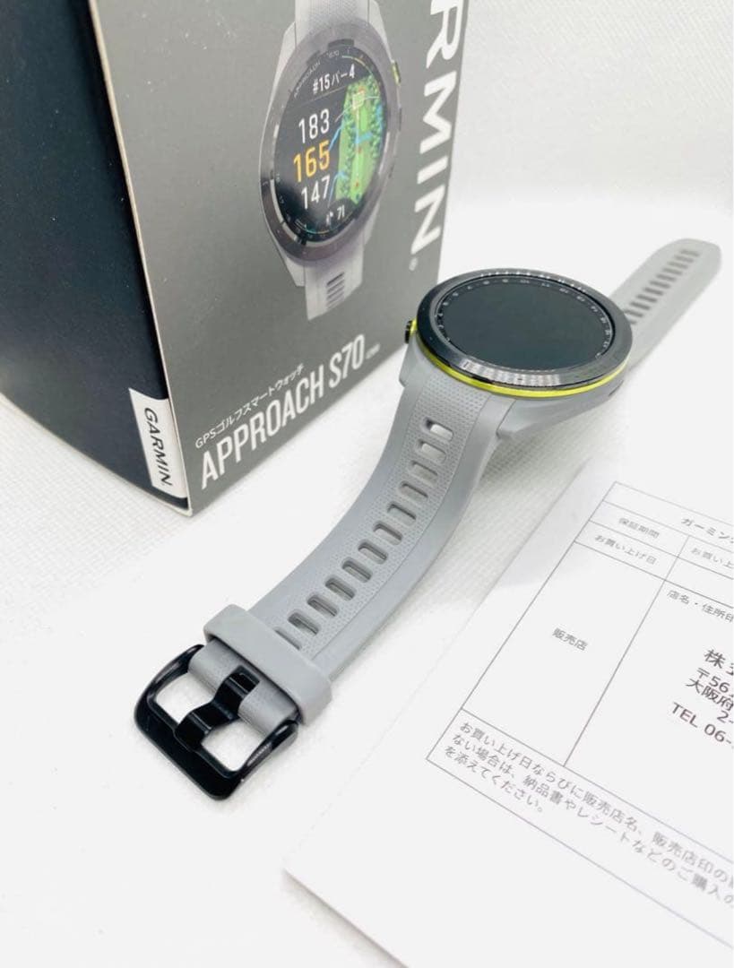 【超美品】GARMIN Approach S70 42mm グレー 国内正規品