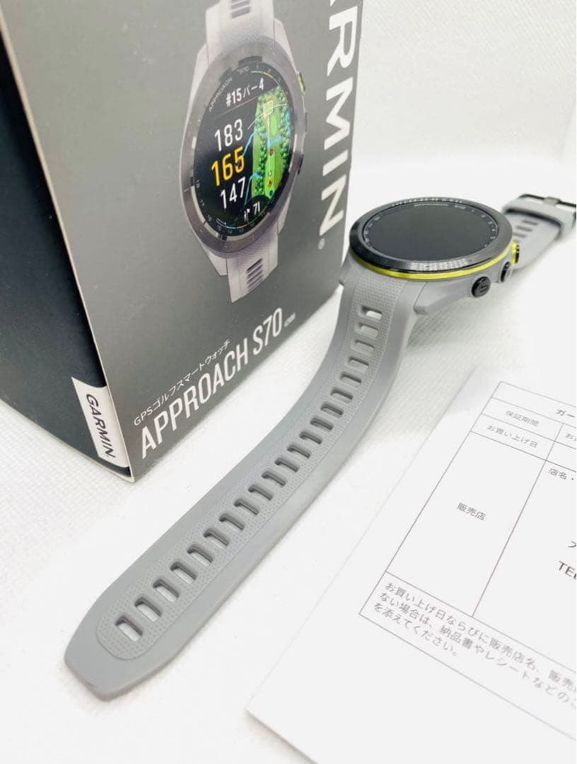 【超美品】GARMIN Approach S70 42mm グレー 国内正規品