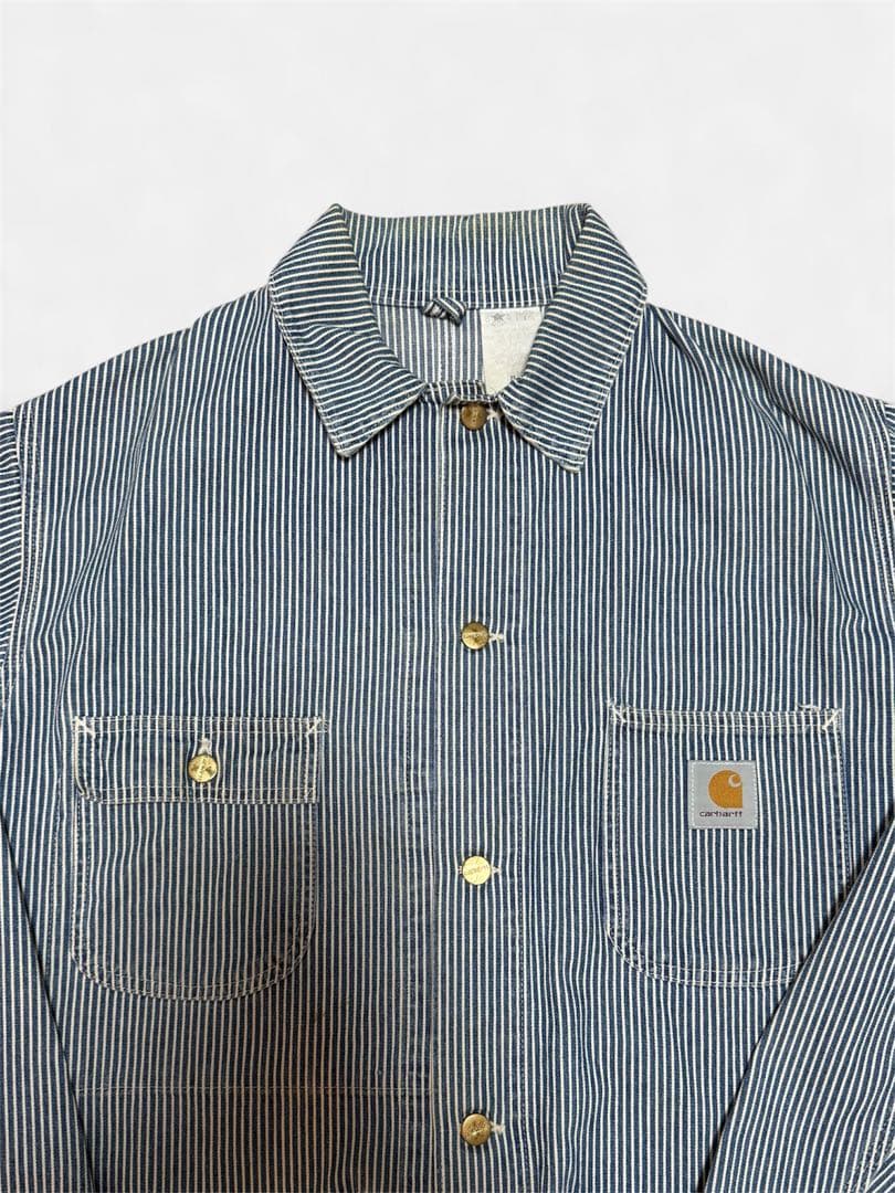 80s 90s USA製　カーハート　デニムカバーオール　チョアコート　44