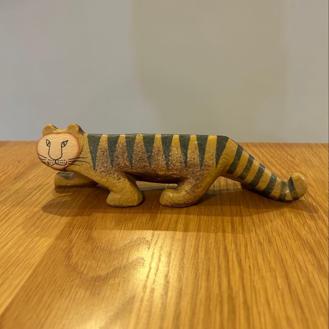 リサラーソン Lisa Larson Tiger トラ 陶器 置き物
