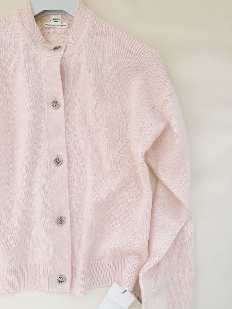 未使用エルメス34ロングスリーブカーディガン