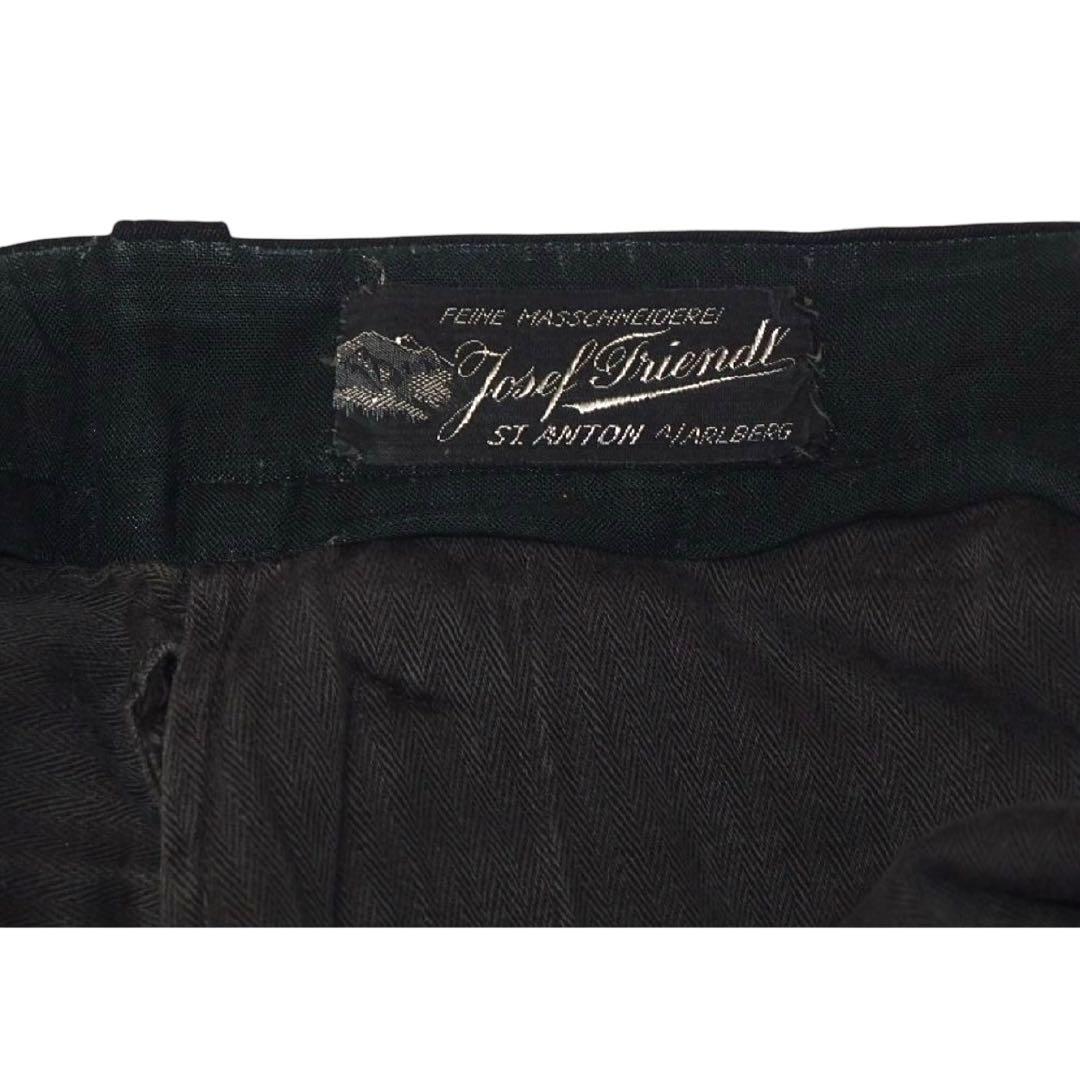 ▪️40s GERMANY ビンテージ パンツ ドイツ ユーロ 半端丈 w30 黒
