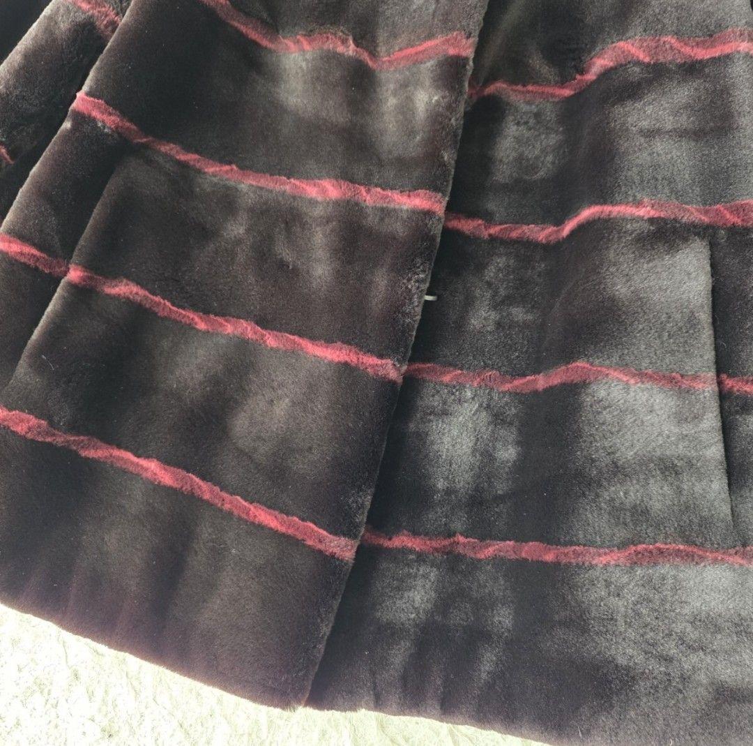 【美品/高級毛皮】サガミンク ファーコート シェアード加工 Ranched