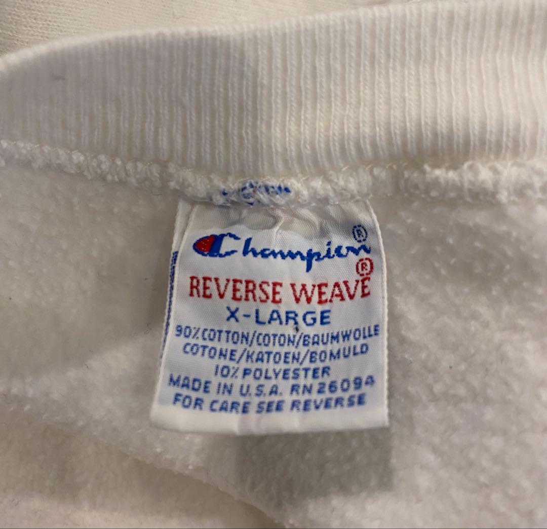 90年代Championチャンピオンリバースウィーブ USA製 刺繍タグ 目無し