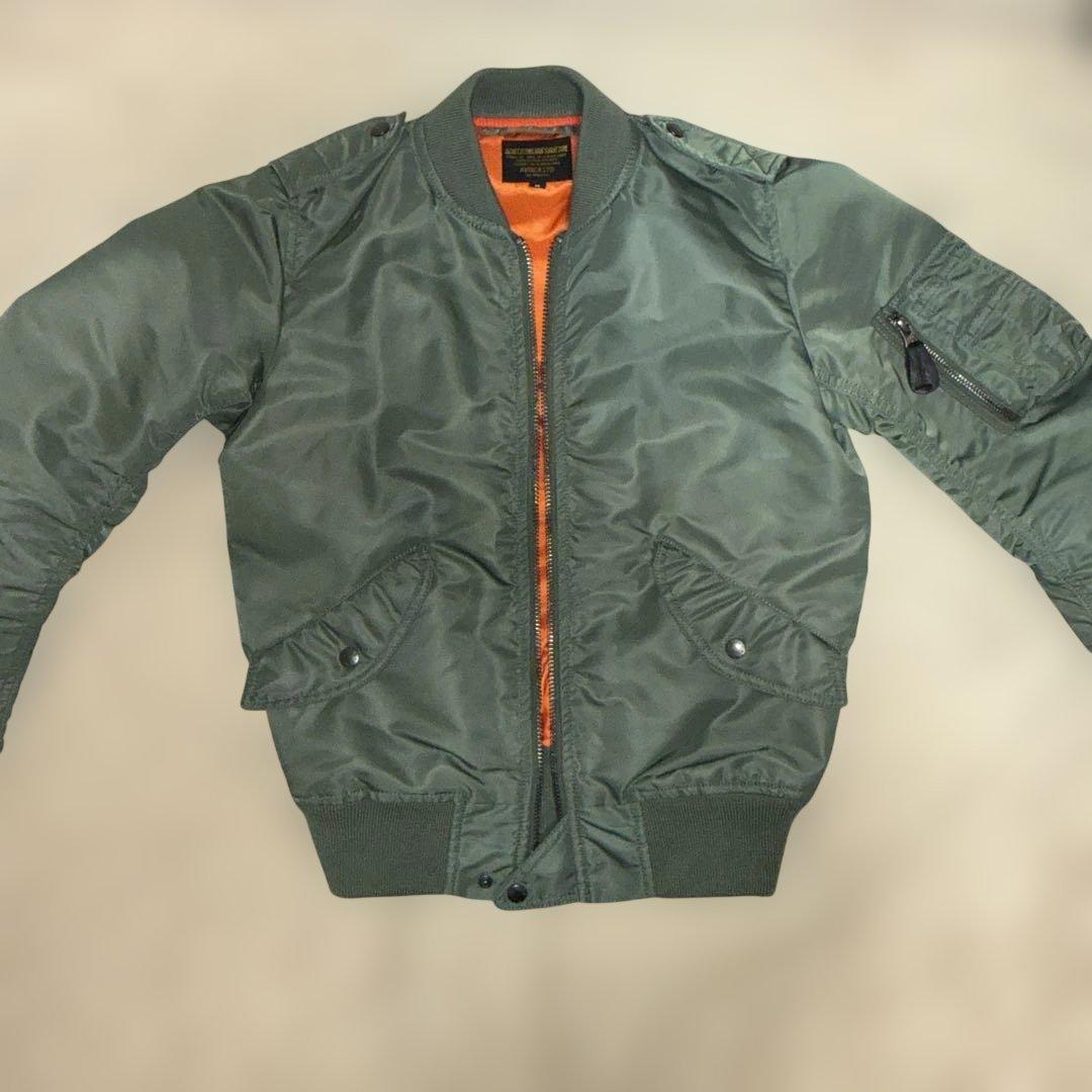 90sヴィンテージ　アメカジ カーキ L-2B AVIREX フライトジャケット