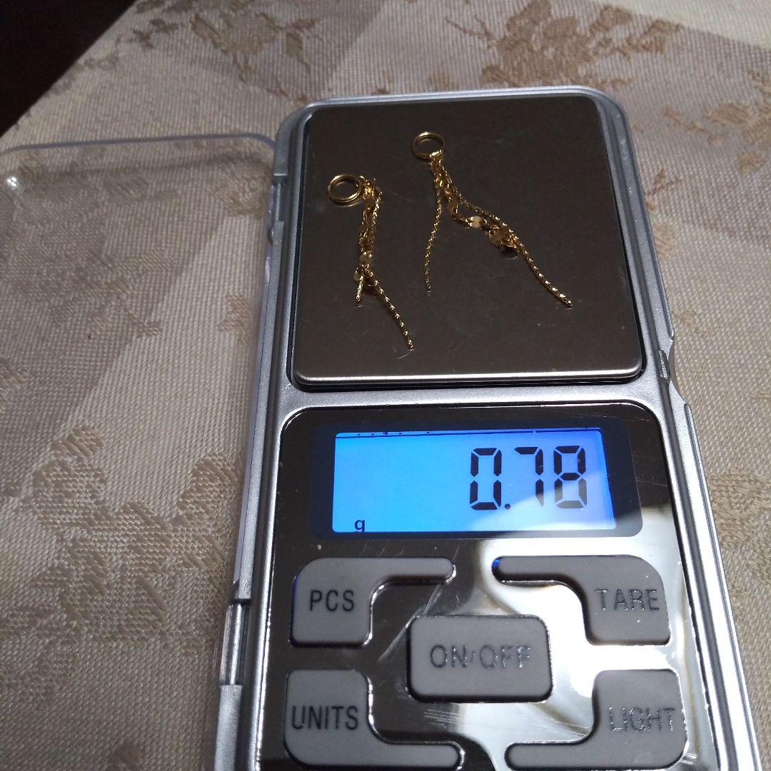 k18ピアリング チェーンチャーム
