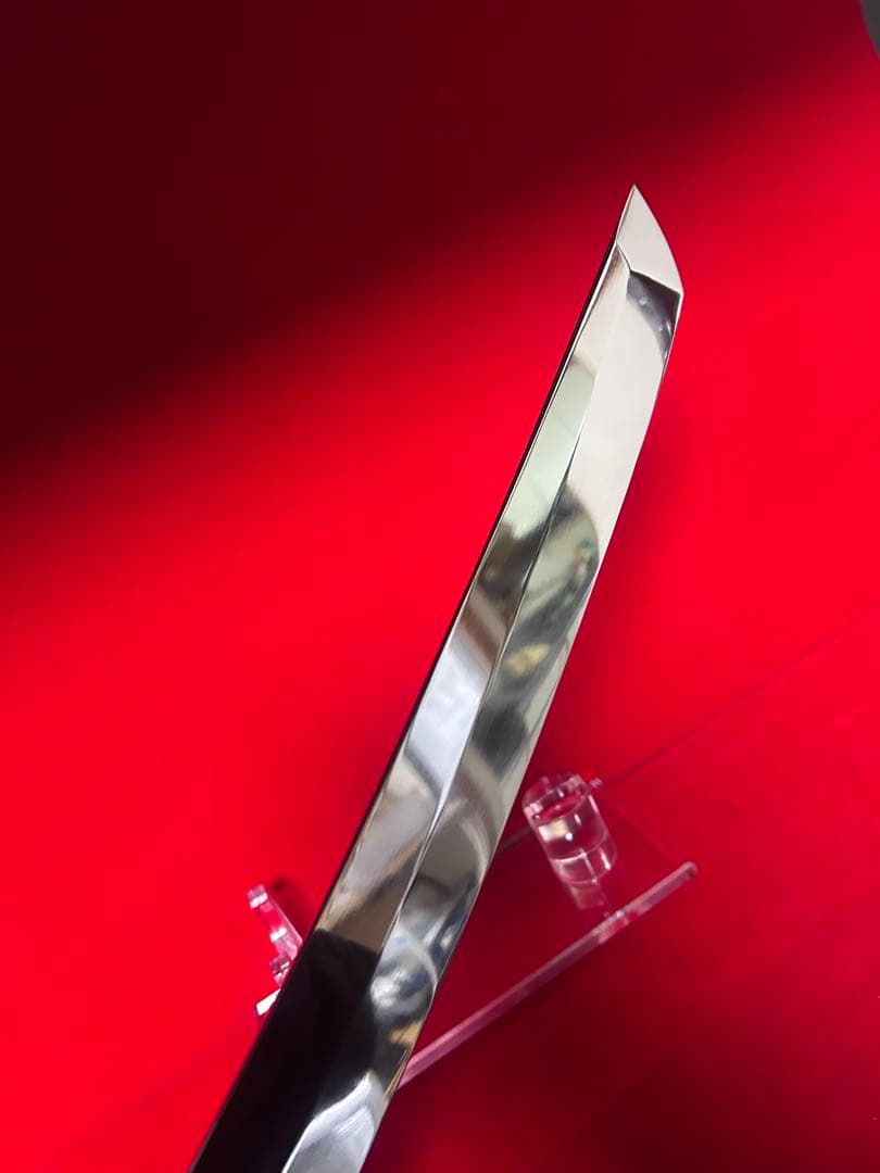 包丁　先丸型　マグロ包丁　尺三　鬼反り　鏡面仕上げ　切味抜群　箱付　未使用品