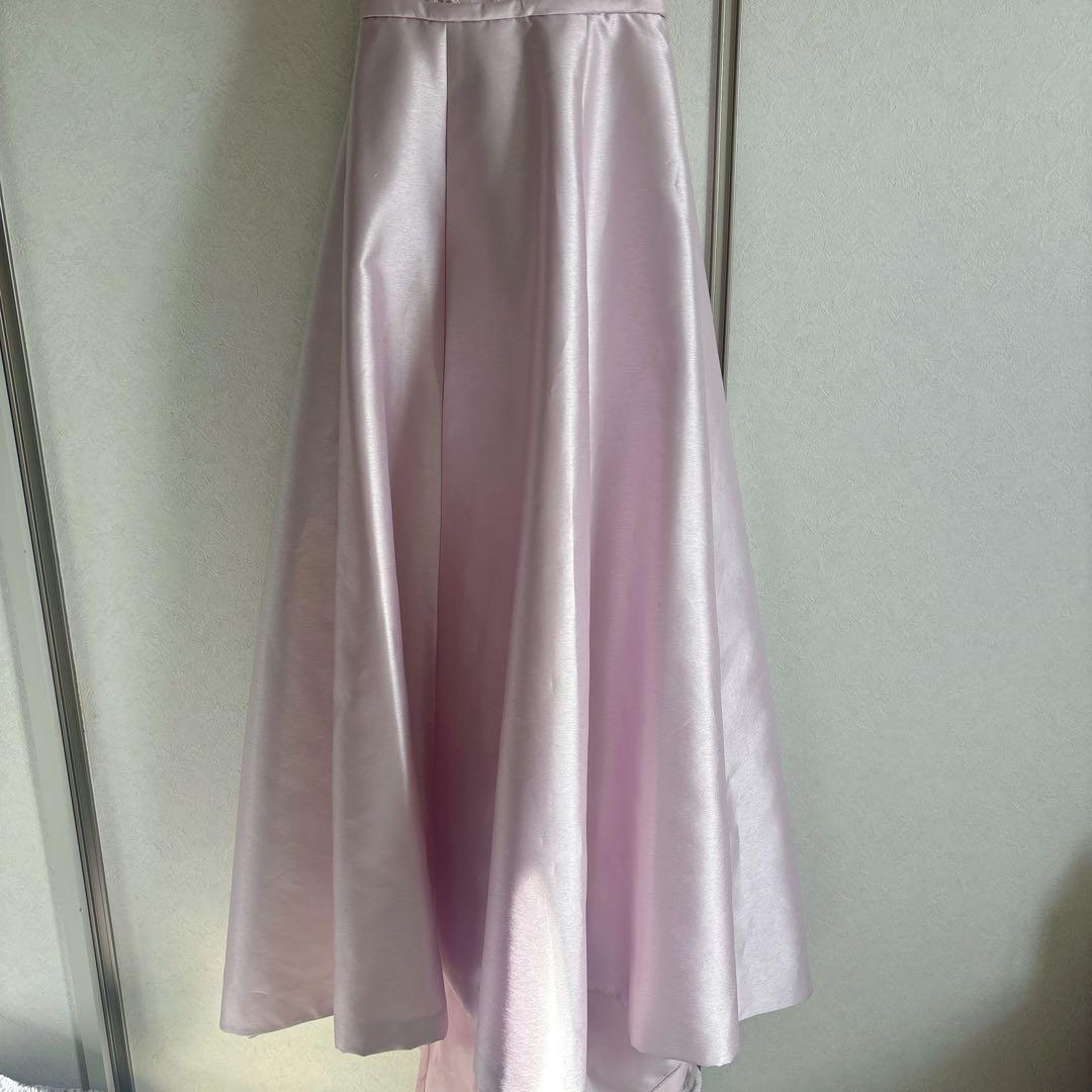 ribbon dress 9号 約Mサイズ(ウエディング結婚式発表会演奏会