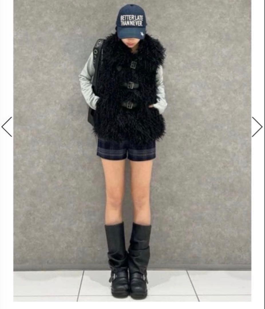 lagua gem ファー　ジャケット　ブラック ラグアジェム