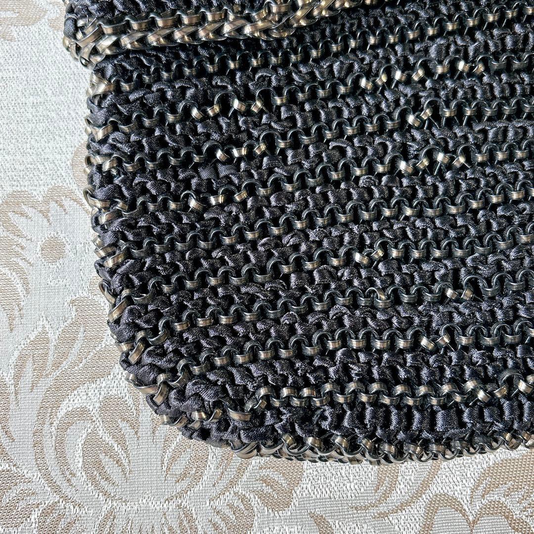 美品　アンテプリマ　黒　リボンバッグ　ハンドバッグ　ショルダー　2way