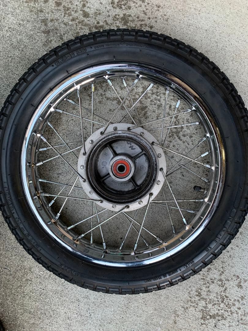 初代スーパーカブプロ50 リヤ14インチタイヤ付ホイール