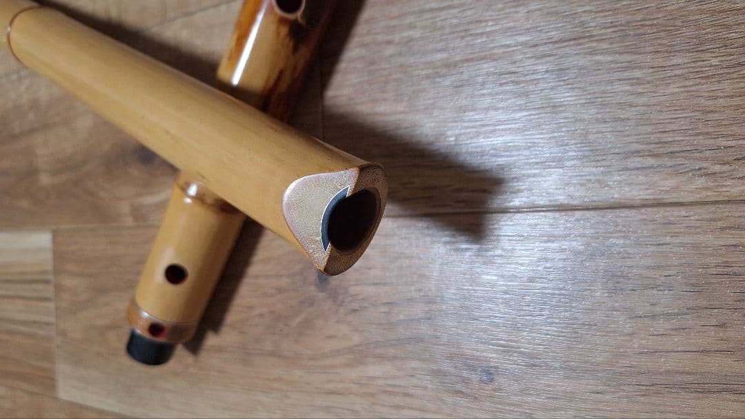 尺八 2尺2寸 Bb管 仙山銘 7孔 長管