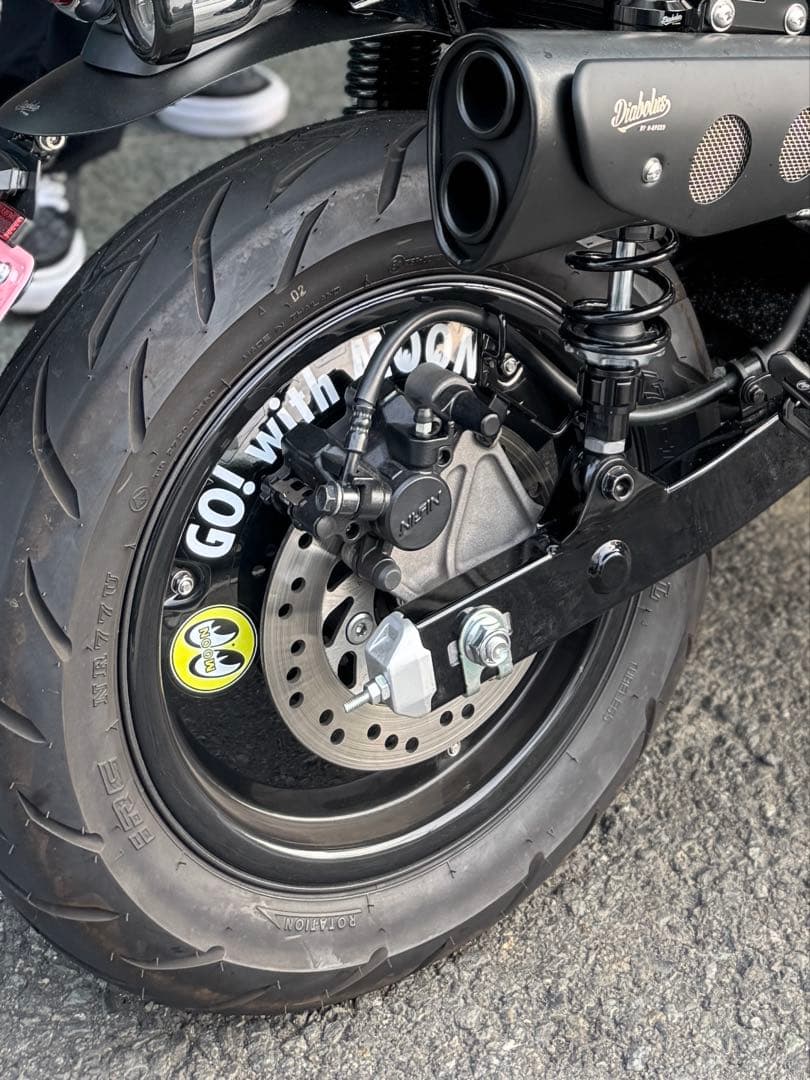 dax125 ムーンアイズ　ホイールプレート　純正ホイールセット