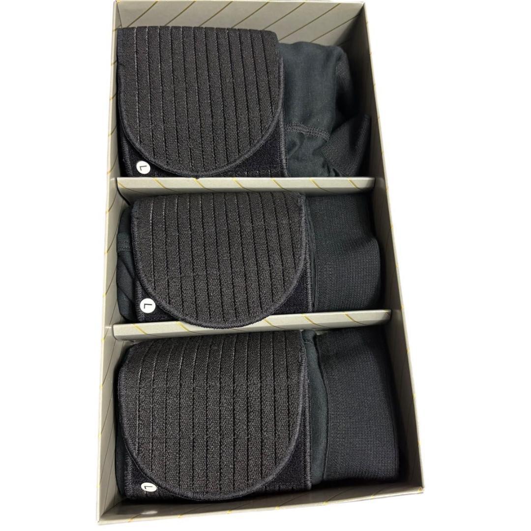 日本直販　パワーガード ボクサーショーツ Lサイズ ブラック　男性用　3枚セット