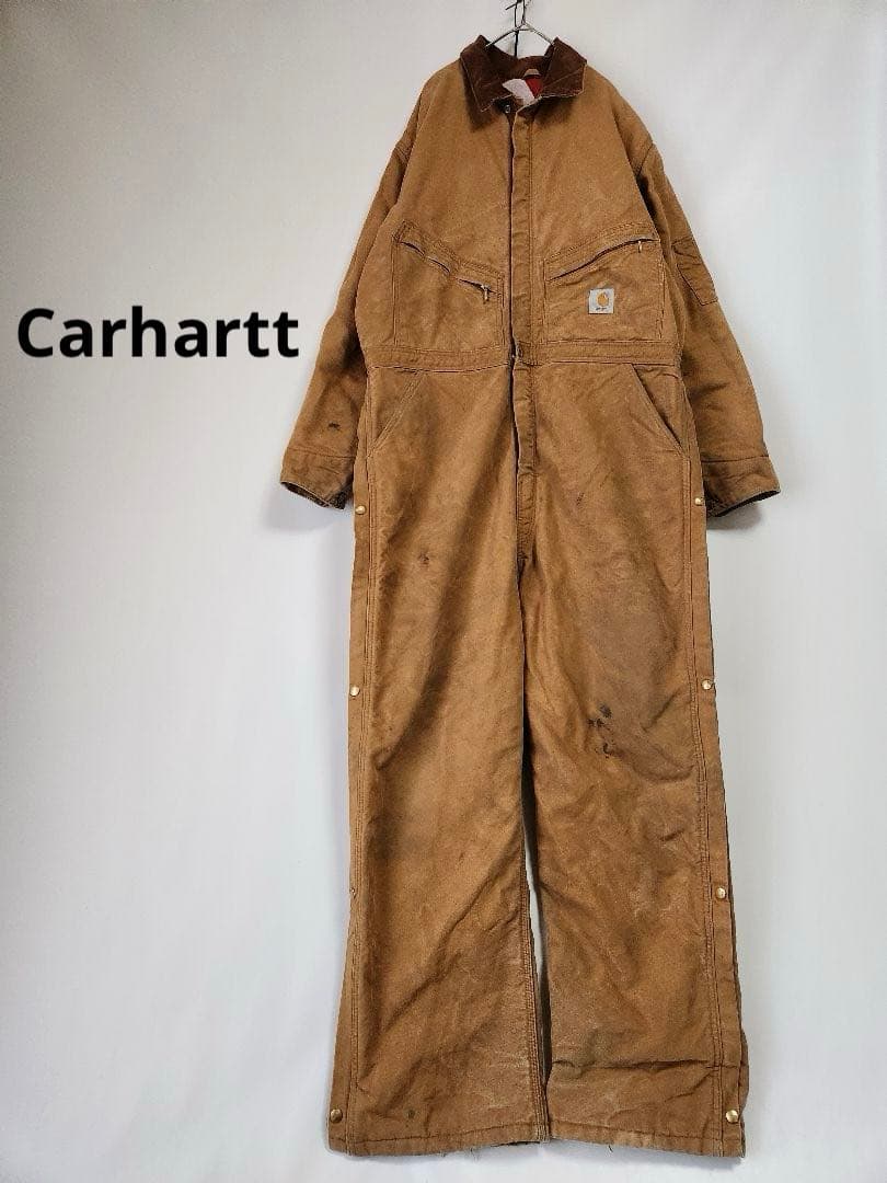 Carhartt ダック キルティング オールインワン つなぎ