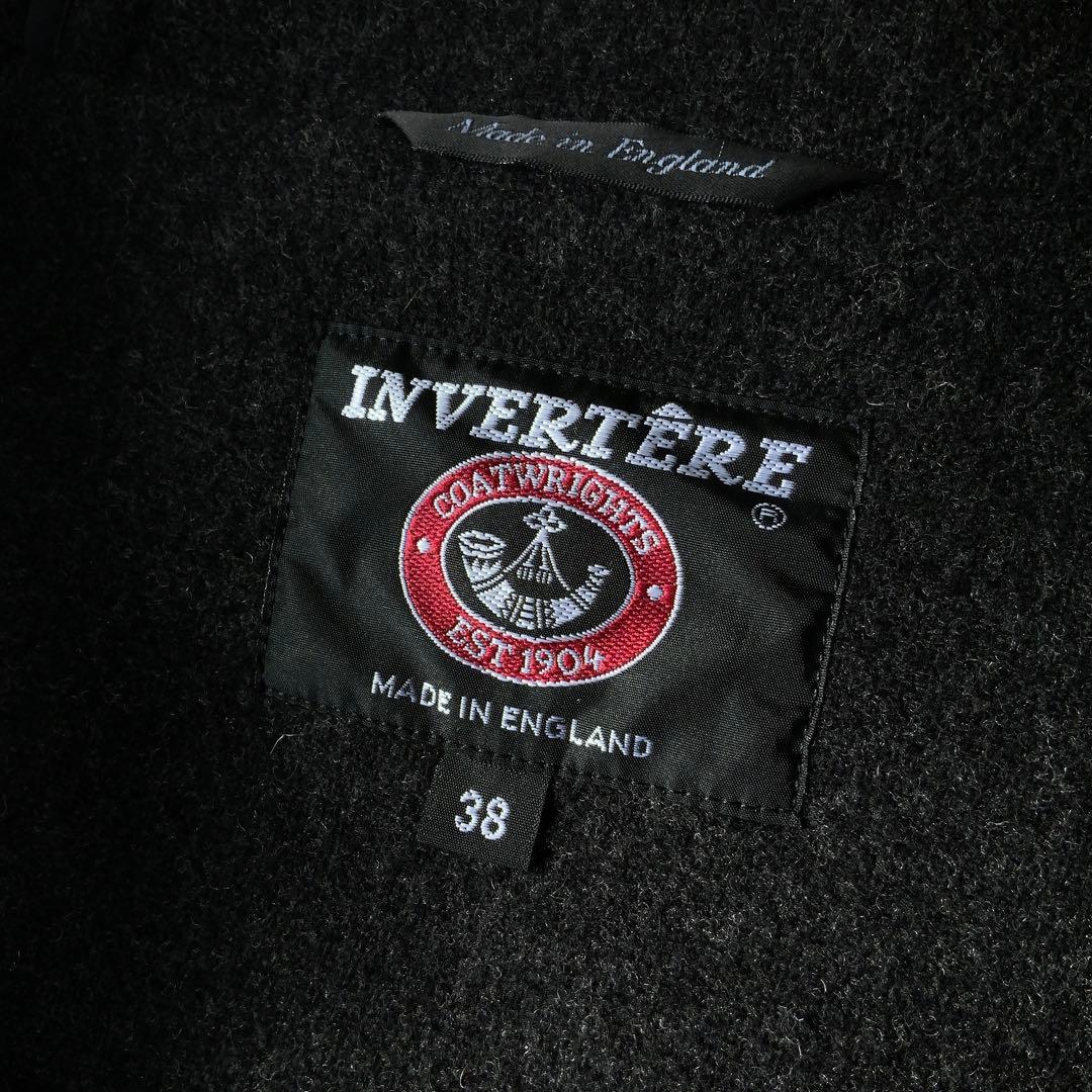 極美INVERTEREインバーティア ダッフルコート38チャコールグレー英国製
