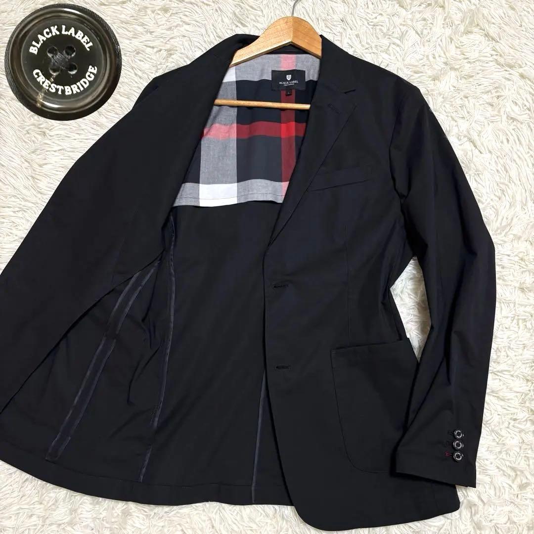 ✨️極美品 ブラックレーベルクレストブリッジ テーラードジャケット チェック L
