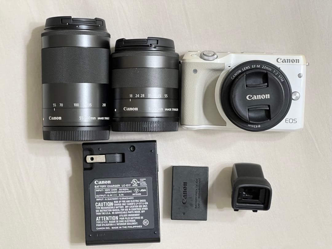 Canon EOS M3 ダブルズームキット+単焦点レンズ