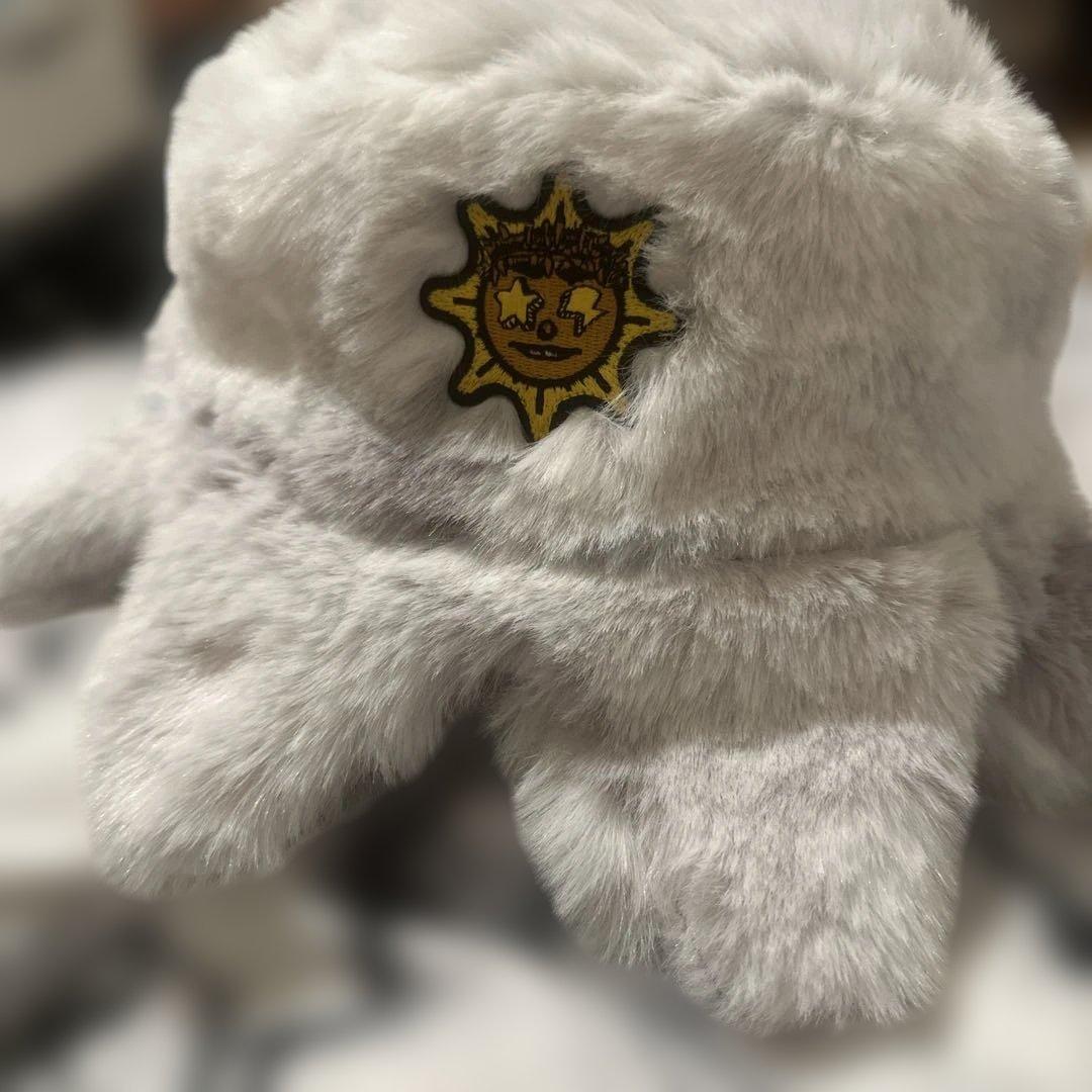 帽子 Furry Glo Sun Bucket Hat (Gloomy White)