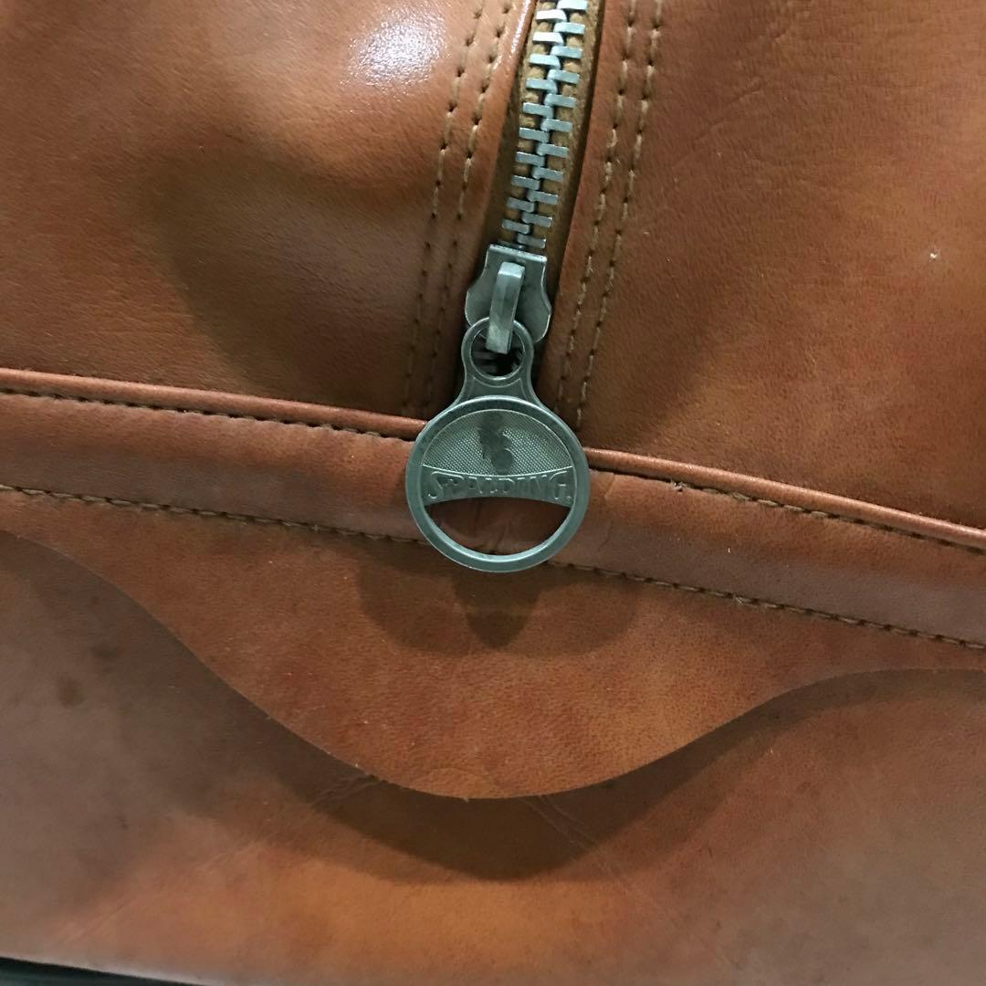 70ｓ ＳＰＡＬＤＩＮＧ レザー ボストンバッグ ヴィンテージ ブラウン 希少