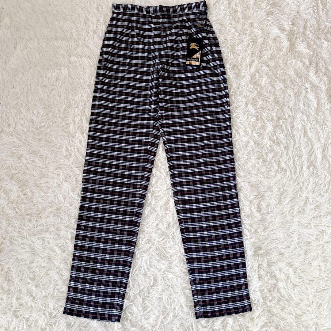 新品　タグ付きBurberrys チェックパンツ　ネイビー