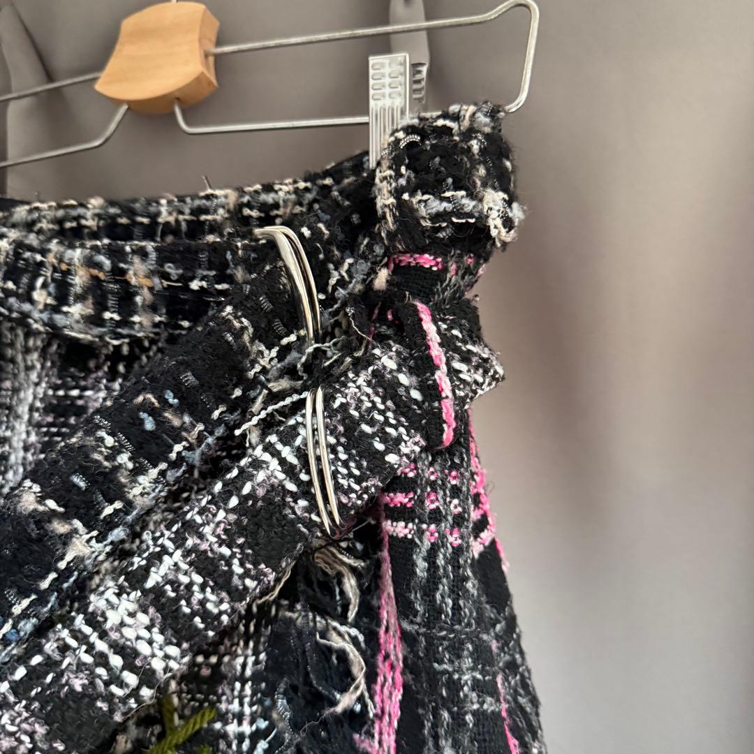 スカート rurumu: 22AW collage tweed skirt