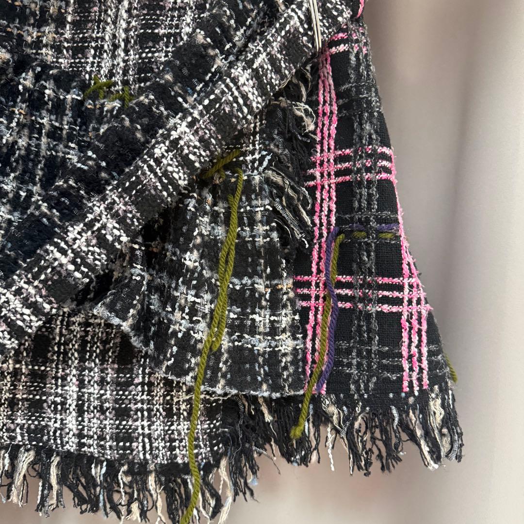 スカート rurumu: 22AW collage tweed skirt