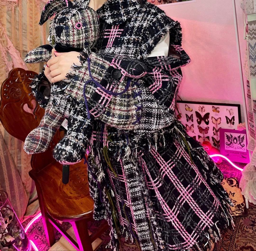 スカート rurumu: 22AW collage tweed skirt