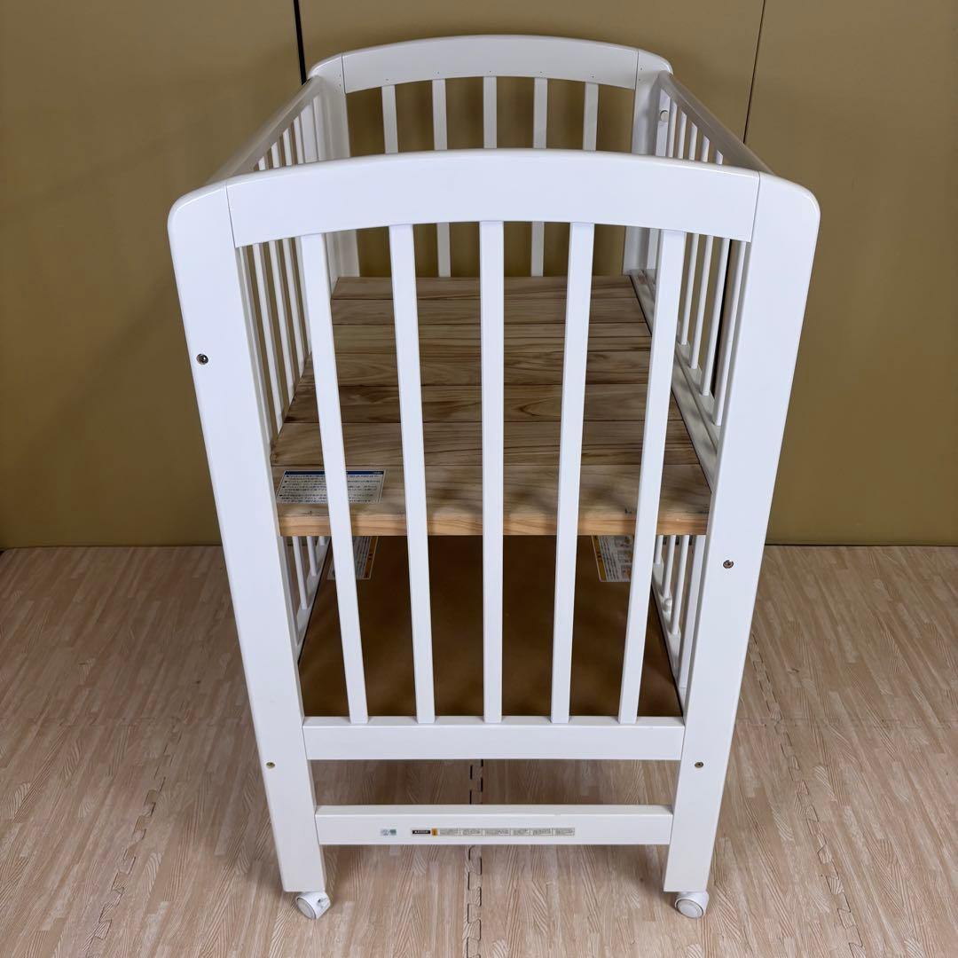 ☆除菌清掃済☆　☆極美品☆　カトージ　ハイポジションミニベッド　アーチ　ホワイト