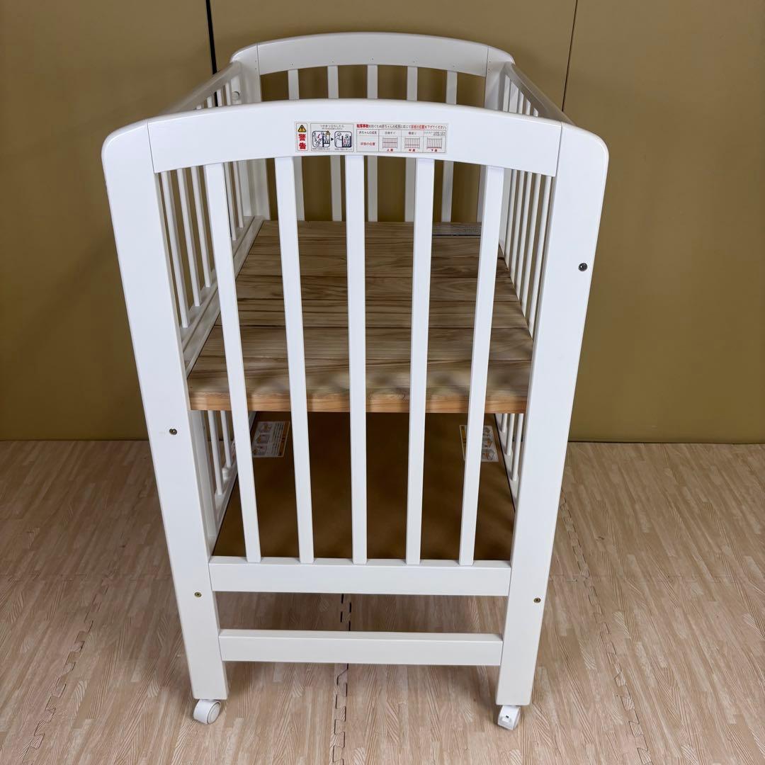 ☆除菌清掃済☆　☆極美品☆　カトージ　ハイポジションミニベッド　アーチ　ホワイト