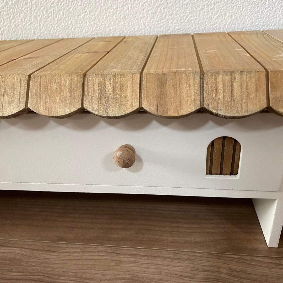 サリュ　おうちモニタースタンド　おうち3引き出しラック