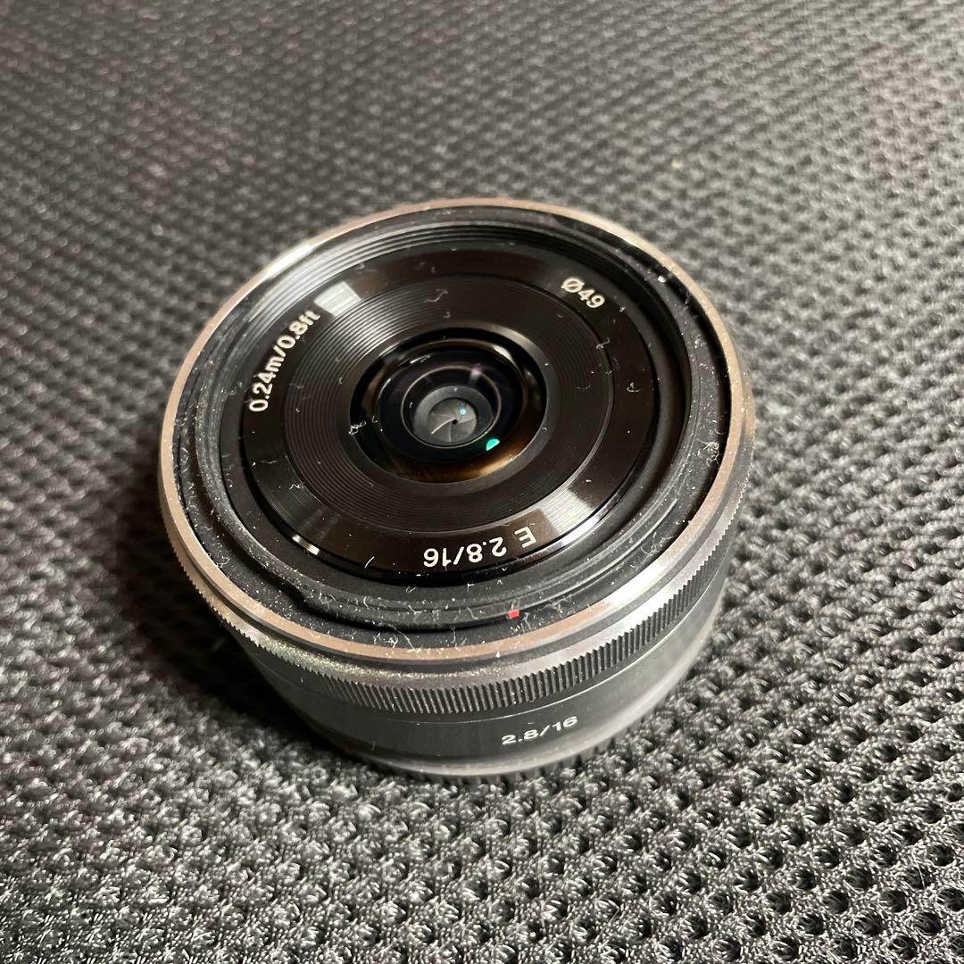 [美品]SONY E 2.8/16 単焦点レンズ　パンケーキレンズ
