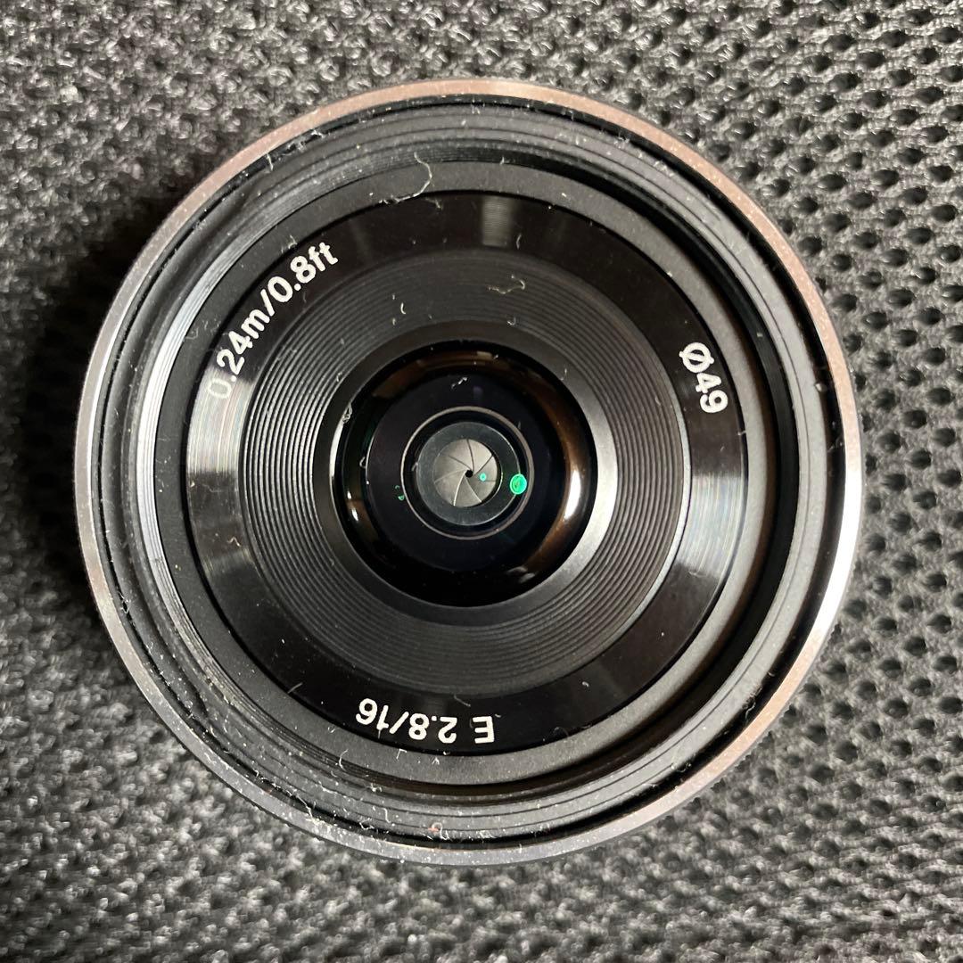 [美品]SONY E 2.8/16 単焦点レンズ　パンケーキレンズ