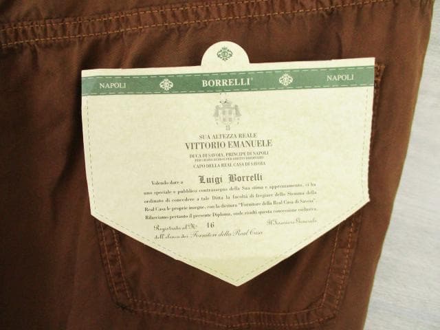 新品 BORRELLI●ボレッリ＜コットン パンツ＞ビッグサイズ●MP728c