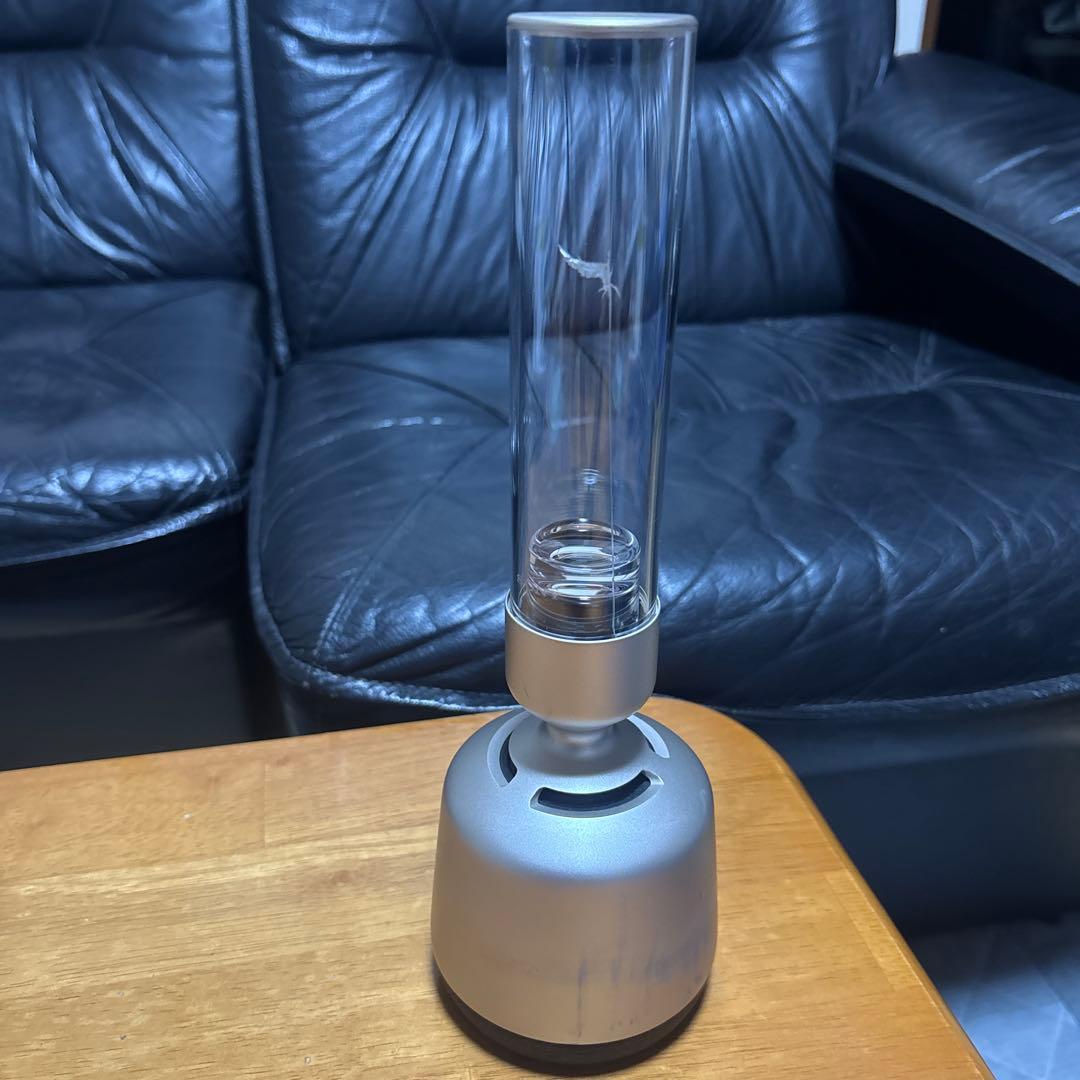 ワイヤレススピーカー ガラスチューブ シルバー