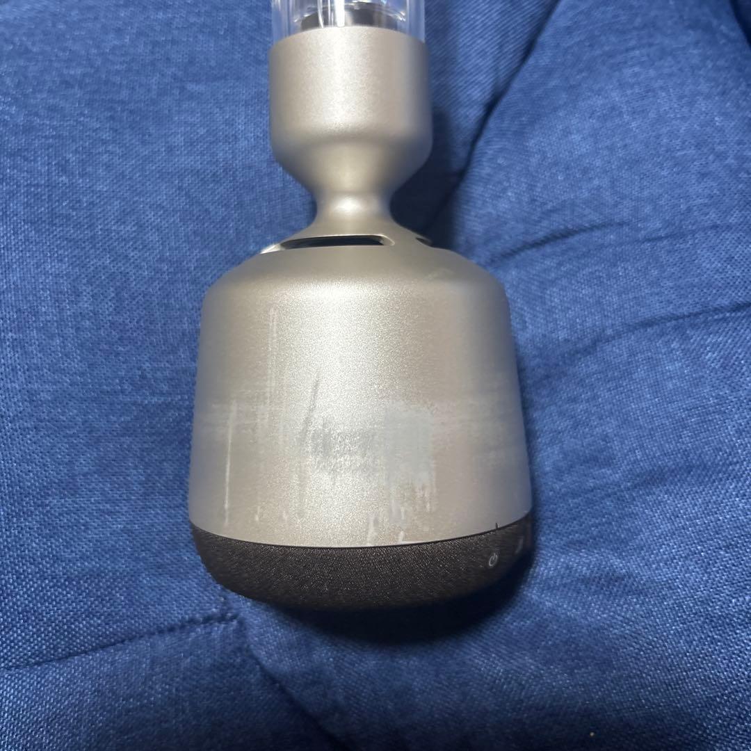 ワイヤレススピーカー ガラスチューブ シルバー