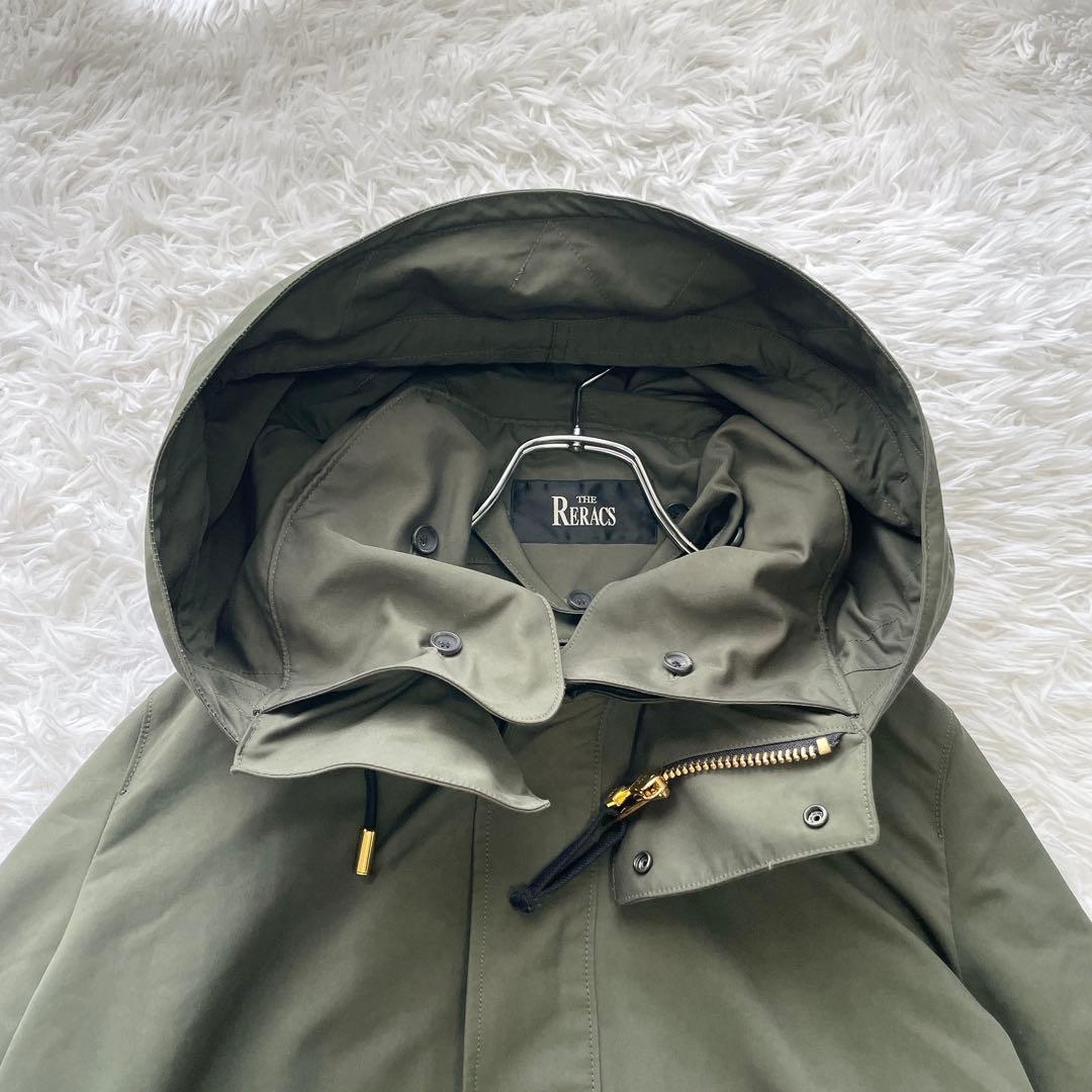 THE RERACS ザリラクス モッズコート ロング カーキ 36